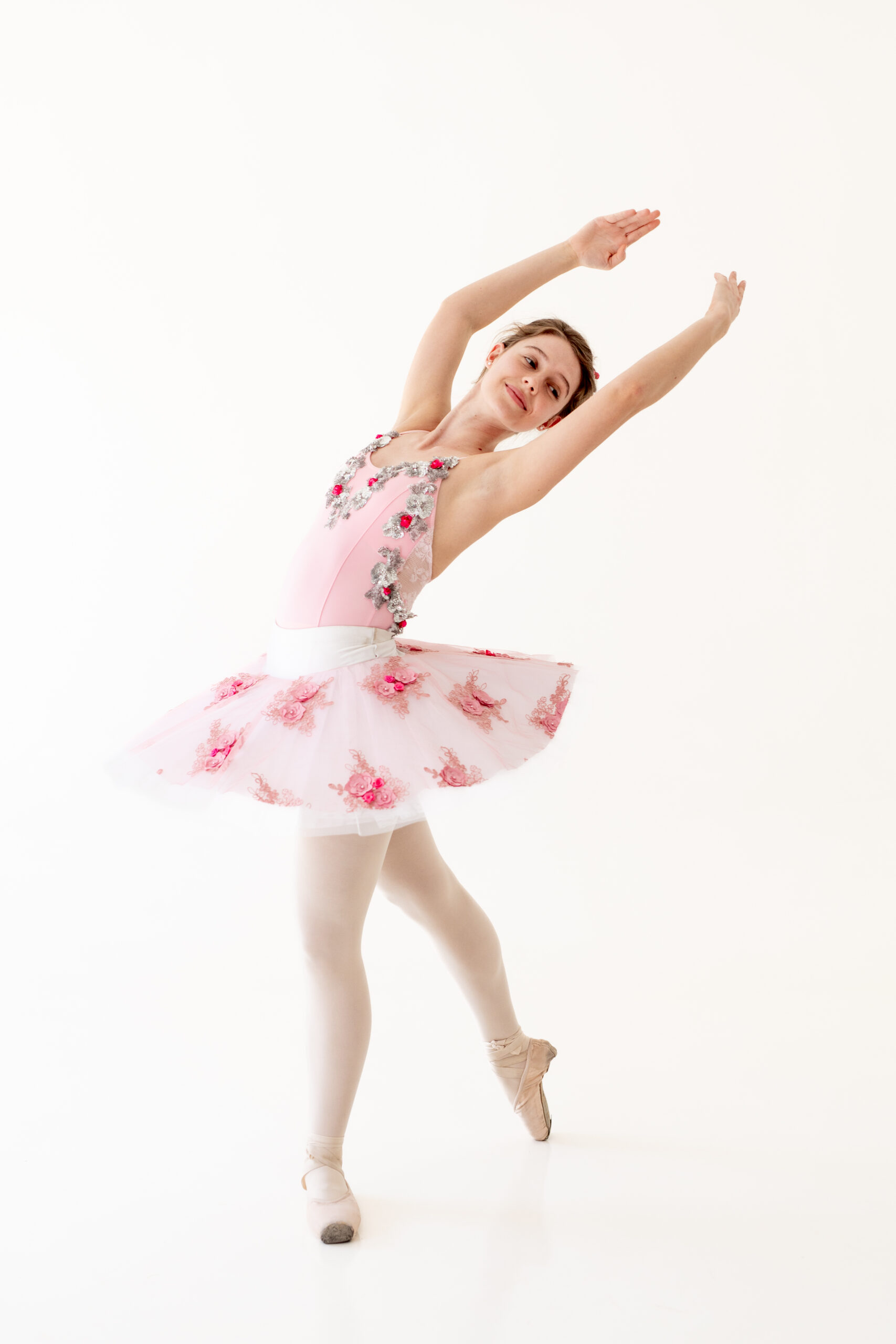 Pink & White Tutu with Leotard